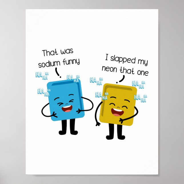 Poster Chimie du sodium | Cadeau de laboratoire de chimis (Devant)