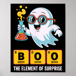 Poster Chimie Fantôme Drôle Boo L'Élément De Surprise
