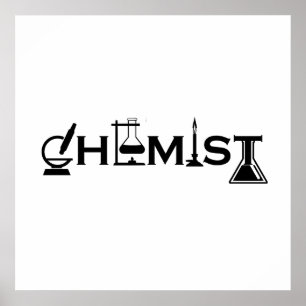 Poster Chimie humoristique cadeaux de chimiste