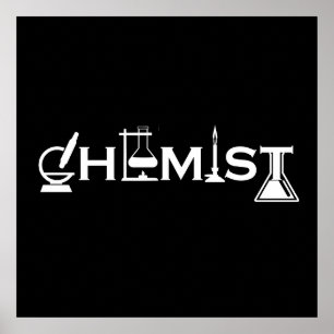 Poster Chimie humoristique cadeaux de chimiste