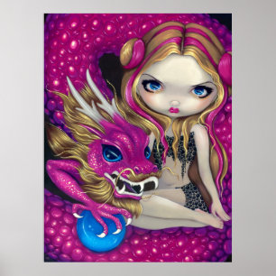 Poster Chimmersif Dragon imaginaire fée Art Print
