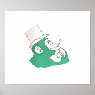 Poster Chimpanzé classique