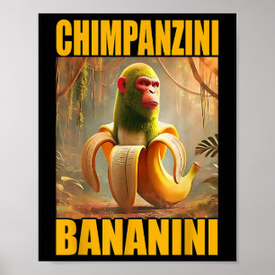 Poster Chimpanzini Bananini Italien Brainrot Meme Boys, G