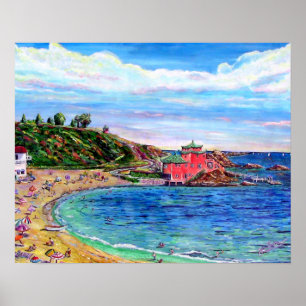 Poster China Cove Newport Beach