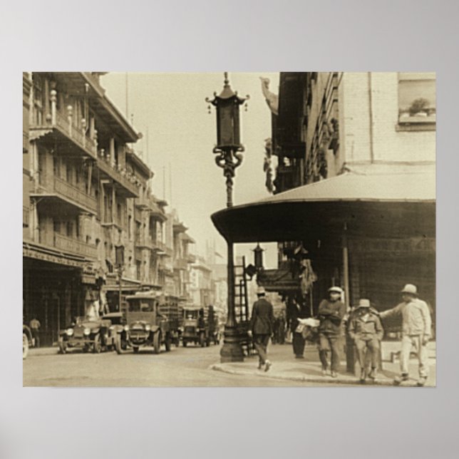 Poster Chinatown Street à San Francisco (Devant)