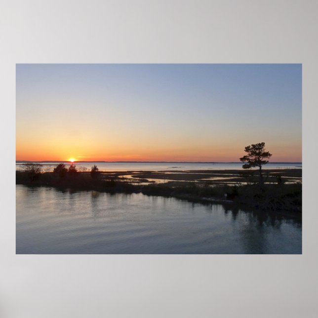 Poster Chincoteague Sunset I Virginia Paysage (Devant)