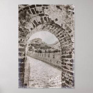 Poster Chine ancienne La Grande Muraille Désir de défense