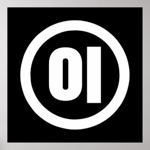 Poster Chine coréenne Numéro 2 Deux 이