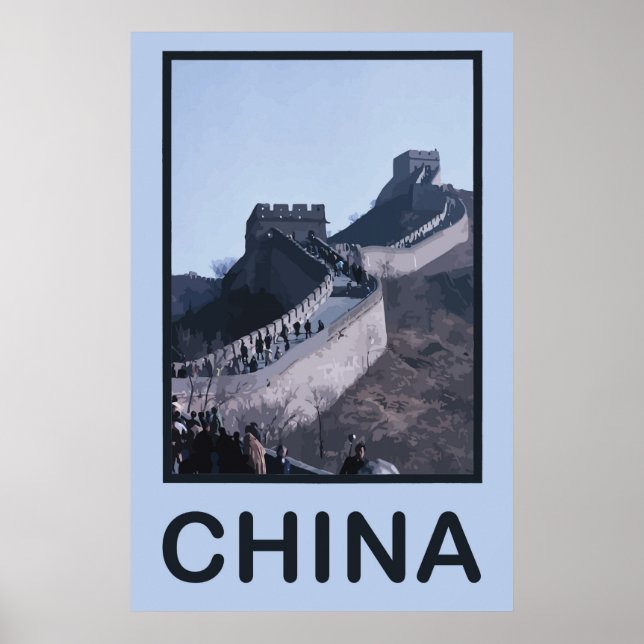 Poster Chine Grande Muraille De Chine (Devant)