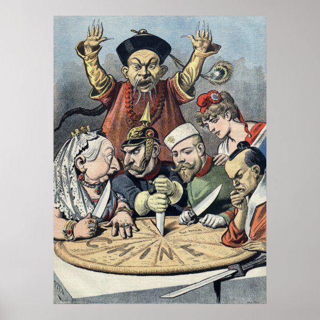 Poster Chine~Le gâteau des rois ~Caricature politique fra (Devant)