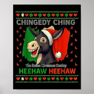 Poster Chingedy Ching Dominick Le Noël Italien Xmas