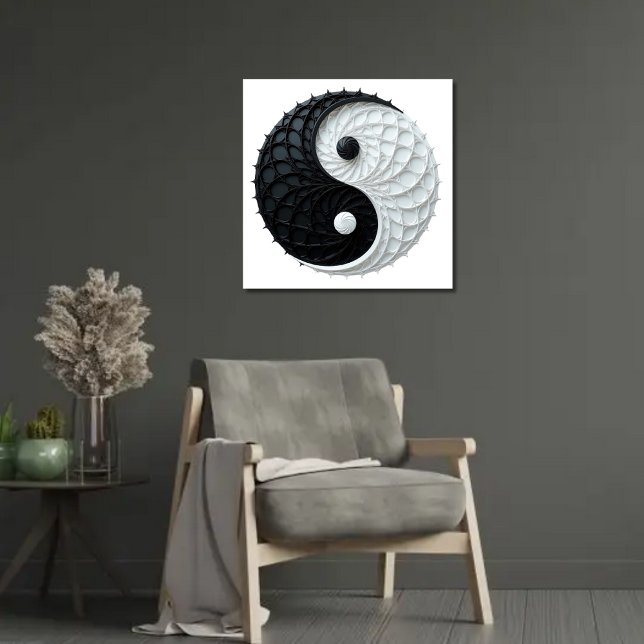 Poster chinois Yin Yang sur la dualité énergétique (Créateur téléchargé)