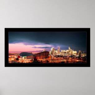Poster Chinook et coucher du soleil de Calgary