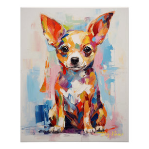 Poster Chiot Chihuahua Super Cute 003 - Xeno Lucilfer