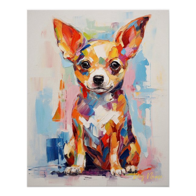 Poster Chiot Chihuahua Super Cute 003 - Xeno Lucilfer (Devant)