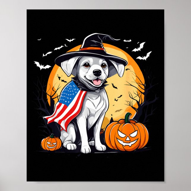 Poster chiot Halloween  (Devant)