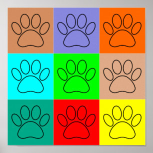 Poster Chiots En Carré