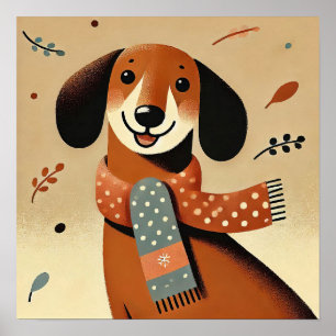 Poster Chiots merveilleux d'hiver
