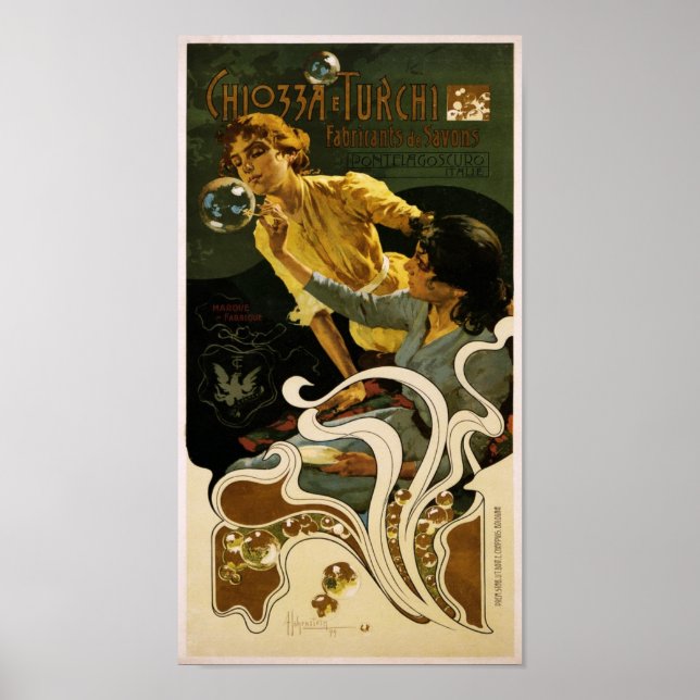 Poster Chiozza e Turchi, fabricant de savons, Pontelago (Devant)