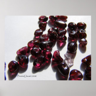 Poster Chips de perles Garnet