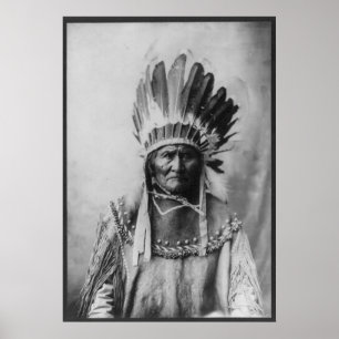 Poster Chiricahua Apache Geronimo Goyathlay Goyahkla