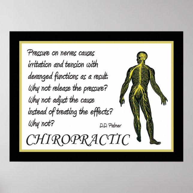 Poster Chiropractic Ajuster l'affiche de cause (Devant)