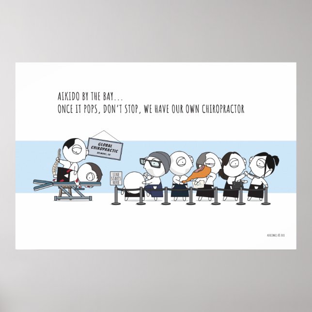 Poster Chiropraticien d'Aikido (Devant)