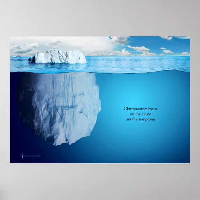 Poster Chiropratique Iceberg (Devant)