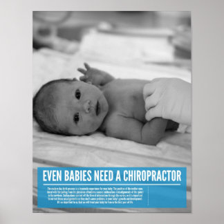 Poster chiropratique - les nourrissons ont besoin