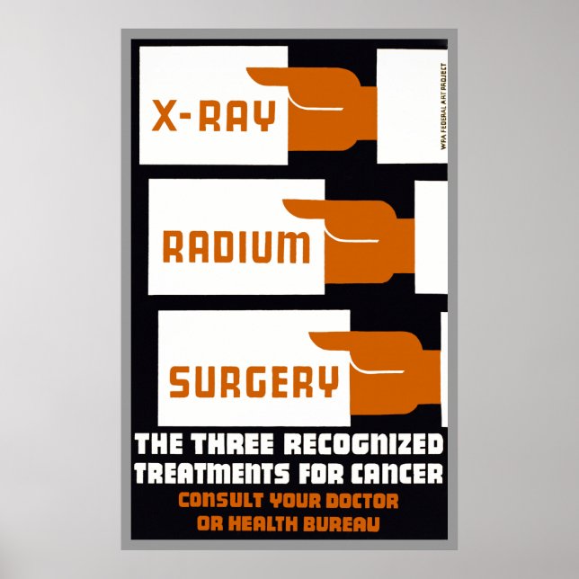 Poster Chirurgie radium Xray (Devant)