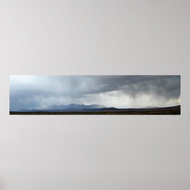 Poster Chisos Monts Rainstorm - Big Bend (Devant)