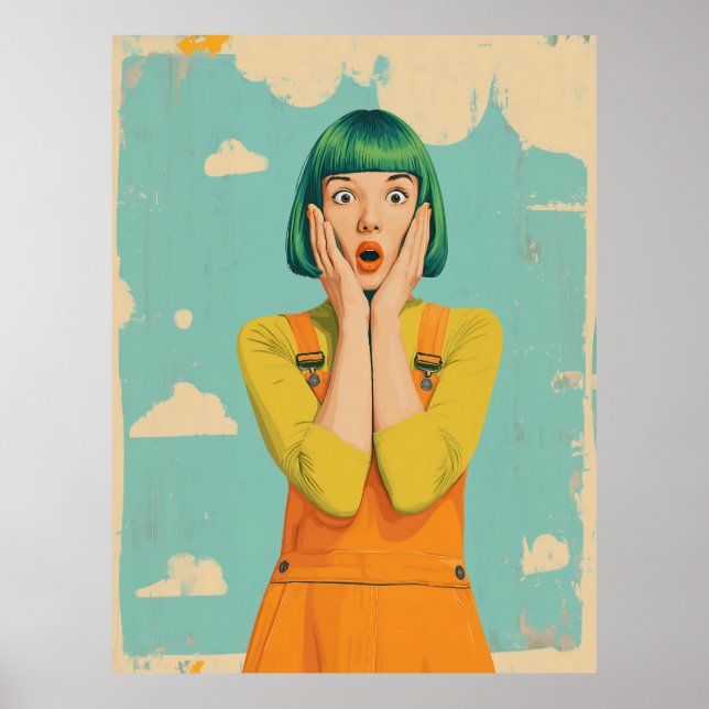Poster Choc rétro Pop Color (Devant)