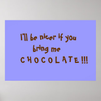 Poster Chocolat