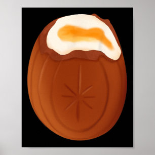 Poster Chocolat aux oeufs de crème Pâques Quirky bizarre