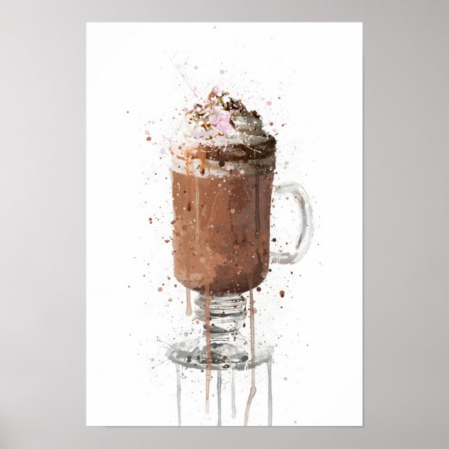 Poster Chocolat Chaud (Devant)