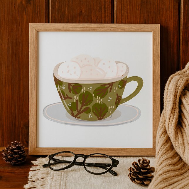 Poster Chocolat Chaud Avec Marshmallows (Créateur téléchargé)