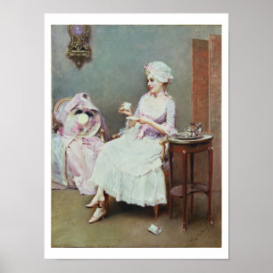 Poster Chocolat chaud (huile sur la toile)