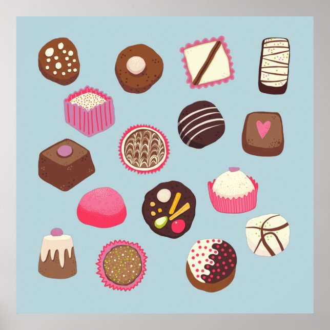 Poster Chocolat confiserie (Devant)