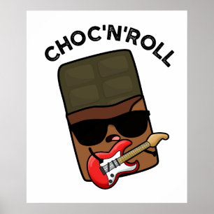 Poster Chocolat Drôle Choc Et Roll