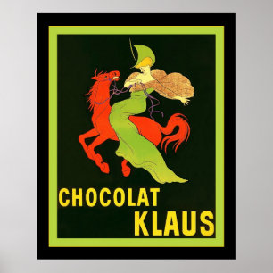 Poster Chocolat Klaus ~ Publicité française Vintage