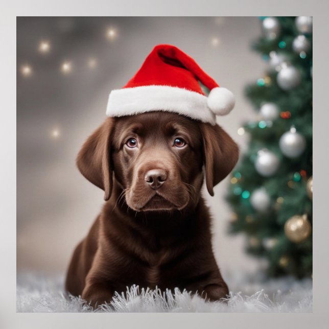 Poster Chocolat Labrador (Devant)