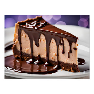 Poster Chocolate cheesecake