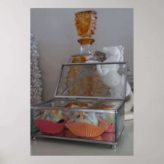 Poster Chocolats photo de la vie morte Kunstfoto (Devant)