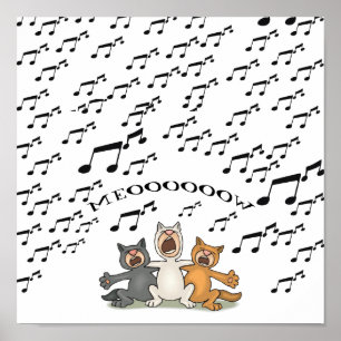 Poster Choeur de chat