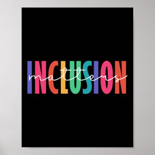 Poster Choisir D'Inclure Les Problèmes D'Inclusion Autism