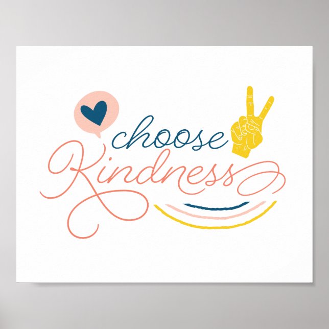 Poster Choisir le symbole de gentillesse (Devant)
