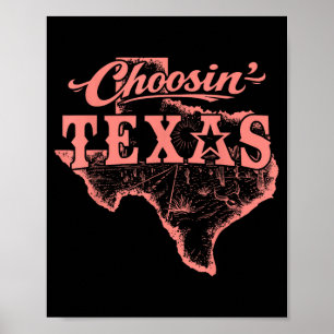 Poster Choisir Texas Lone Star State of Mind Western