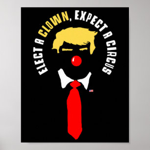 Poster Choisir Un Clown Attendez-Vous À Une Chemise De Ci