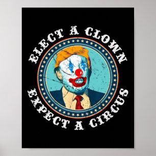 Poster Choisir un clown s'attendre à un cirque T anti-tru