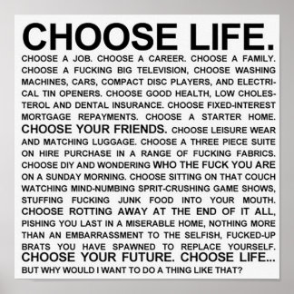 Poster Choisir un monologue de vie
